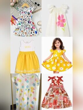 Girls' Mixed Summer Dress Bundle Size 4t To 6t